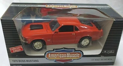 ERTL  AMERICAN MUSCLE 1:18 AUTO DIE CAST FORD BOSS 429 MUSTANG 1970     ART 7485 - Immagine 1 di 3