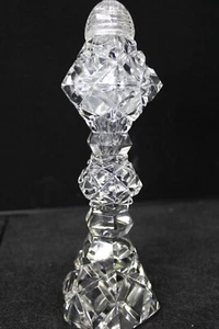 Vintage Elegant Cut Crystal Footed Salt or Pepper Single 8" Shaker {345} - Picture 1 of 5