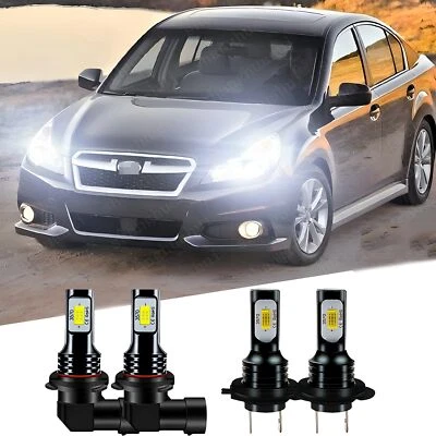 Lâmpadas de farol de LED feixe alto/baixo branco para Subaru Outback Legacy 2005-2013 2014 - Imagem 1 de 4