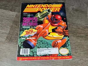 Nintendo Power Volume 60 Guide Book Magazine Super Metroid w/Poster & Cards - Picture 1 of 11