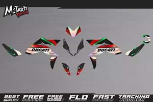 Full Chrome Graphics Kit Ducati Hypermotard 950 2019 2021 2022 2023 2024 Decals - Picture 1 of 3