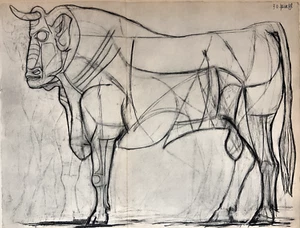 Pablo Picasso "Stir / Bull 1949" original 1951 Photogravure - Picture 1 of 7