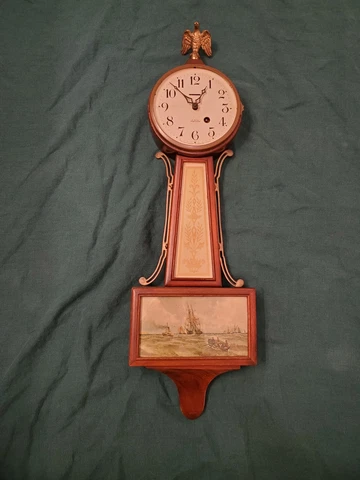 New Haven Banjo Clock - 8 Days Compensated Movement - Warwick Model Cover