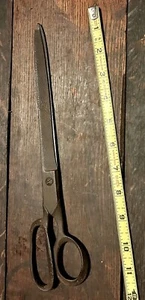 Antique Metal Sewing Scissors 11 1/2” - Picture 1 of 3