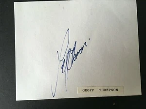 JEFF THOMSON - LEGENDARY AUSSIE BOWLER - SIGNED ALBUM PAGE - Picture 1 of 1