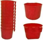 20 pcs Cup Hanging Water Feed Cage Cups Poultry Gamefowl Rabbit Chicken Hang Red