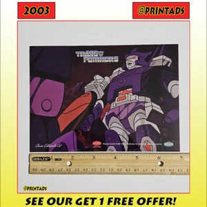 🤖 2003 Galvatron Large Transformers Animation Art Cel Card! 🔥 - Picture 1 of 1