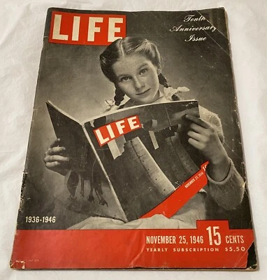 Life Magazine November 25 1946 Tenth Anniversary Issue - Image 1 of 4