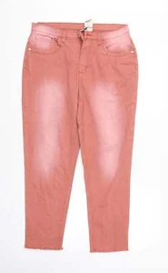 Rainbow Womens Orange Cotton Blend Straight Jeans Size 12 L28 - Picture 1 of 12
