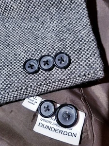 XL 42R Cárdigan Blazer Cárdigan Chaqueta Deportiva Punto Lana Elástico Ojo de Pájaro Tejido Sin Construir - Imagen 1 de 6