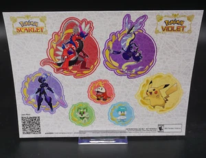 Adesivi Pokemon Viola Scarlatto Nintendo PAX East 2024 Esclusivo Play Lab - Foto 1 di 1