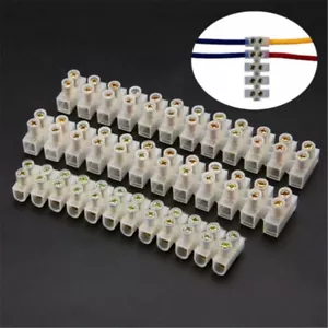 3A 3-5Pcs Dual Wow 12 Position Terminal Strip Screw Barrier Block 6A 10A 15A 30A - Picture 1 of 15