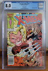 Uncanny X-Men 213 - Mr. Sinister - Wolverine vs. Sabretooth - CGC 8.0 Newsstand