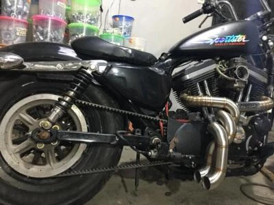 Pipes Twisted Art Exhaust Fit For Harley Davidson Dyna Touring Sportster Softail - Image 1 of 3