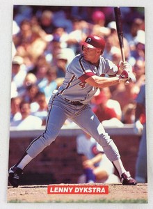 1991 Philadelphia Phillies Medford Photo Card-Lenny Dykstra 