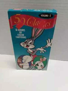 Vintage 50 Classics~6 Hours Of Color Cartoons VHS Vol 1 - Picture 1 of 1