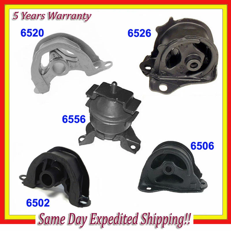 Комплект креплений двигателя и коробки передач 5 шт 1997-2000 для Acura EL 1,6 л M106 - Изображение 1 из 4