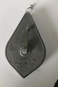 Vintage Strait - Line Chalk Line Plumb Bob Made U.S.A. - Picture 1 of 9