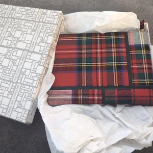 Comme Des Garcon Tartán Retazos Cuadros Billetera Bolsa Cartera Estuche Bolsa Para Mujer - Imagen 1 de 2