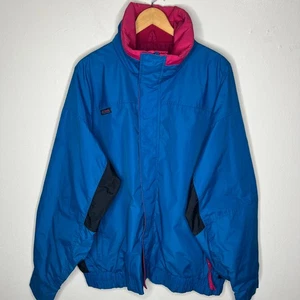 Vtg 90s Columbia Bugaboo Jacket XL Men Blue Black Ski Snowboarding Radial Sleeve - Picture 1 of 12
