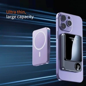 Succión Magnética 10000 mA PD Bidireccional Carga Rápida 22.5W Fuente de Alimentación Móvil-EE. UU. - Imagen 1 de 12