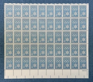 Scott #1146, 4c Olympische Winterspiele, postfrischer Bogen/50, LR #26540, MNH (R14-54) - Bild 1 von 1