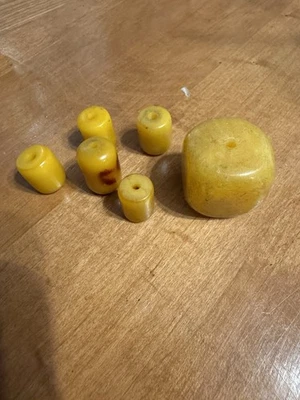 Lote de cuentas ámbar natural beduino antiguo/vintage para joyería o arte Foto 1 de 3