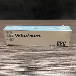 100 Circles Whatman Glas Mikrofaser Filter GF/C 2,4 cm Neu, kleines Loch im Karton - Bild 1 von 12
