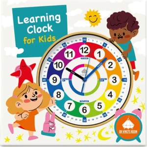 12 Inch Analog Telling Time Teaching Clock for Kids, Wall Clock for Kids Learnin - Picture 1 of 9