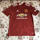 Adidas 2020-21 Manchester United Home Soccer Jersey FM4292 Youth Large