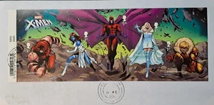 GB 2023 Gedenkset sehr fein gebraucht Marvel X-Men Mini Blatt auf Umschlag - Bild 1 von 3