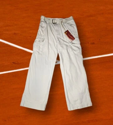 NWT'S URBAN UP PIPELINE Boy's CARGO PANTS Sz 16 Belt Beige COTTON Adjustable  - Image 1 of 4