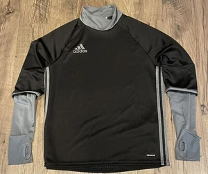 Adidas Climacool Pullover Training Top Mock Neck Thumb Cut Outs Youth Large - Picture 1 of 6