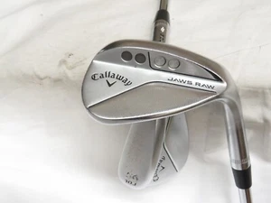Used Callaway Jaws Raw Full Toe 56* 60* Wedge Set DG Spinner TI Wedge Flex Steel - Picture 1 of 9