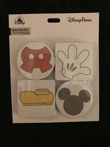 Disney Parks Mickey Mouse Body Parts Notepad Set of 4 NEW - Picture 1 of 4
