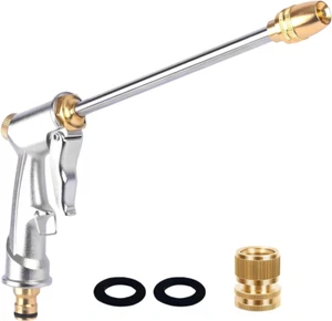 Hose Sprayer Nozzle Heavy Duty, High Pressure Hose Nozzle Water Adjustable Spray - Picture 1 of 12