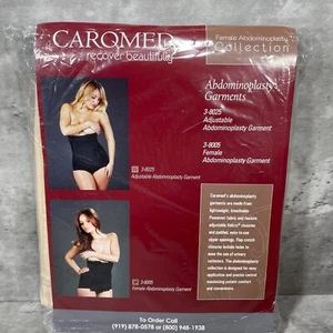 Prenda de abdominoplastia femenina Caromed postoperatoria quirúrgica beige ajustable talla M - Imagen 1 de 9