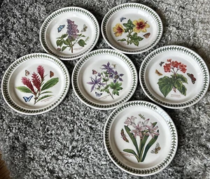 (6) Lot Portmeirion Botanic Garden Exotic 8” / 8.5″ Salad Plate Set NWT - Picture 1 of 9
