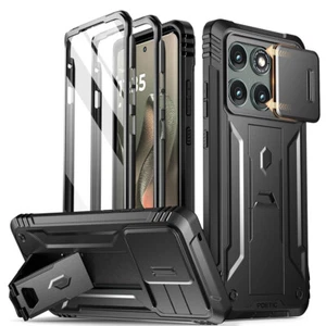 For Motorola Moto Edge 2025 Case | Poetic with Kickstand Built-in-Screen Black - Bild 1 von 7
