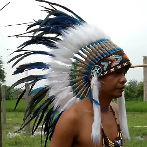 Carnival Headdress Cosplay Headdress Indigenous Style Headdress Western Costume - Picture 1 of 17