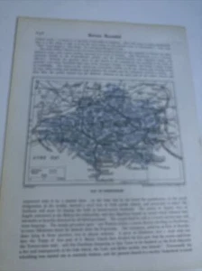 1923: Map Of Dorsetshire County Print Corte Castle Vintage Antique Dorset - Picture 1 of 9