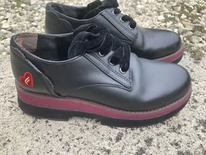 fornarina Black Leather shoes Uk 4 - Imagen 1 de 7