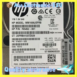 765464-B21 New HP 765872-001 1TB 7.2K SAS 12G 2.5 inch G8 G9 HDD hard drive - Picture 1 of 6
