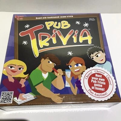 Pub Trivia Good Old-fashioned Team Trivia University Games 4+ Players NEW SEALED - Image 1 of 4