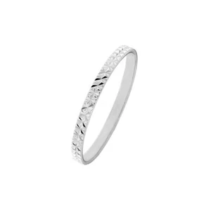 Anello a Fascia In Oro Bianco 18 Carati - Picture 1 of 1