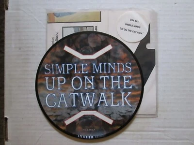 Simple Minds "Up on the Catwalk" U.K. import 7" picture disc single - Image 1 of 2