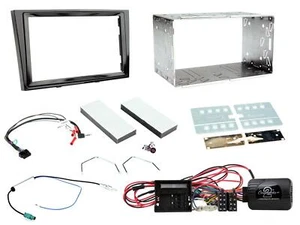 Double Din Black Fascia Panel Stalk Adaptor Cage Fitting Kit For Vauxhall Corsa - Picture 1 of 1