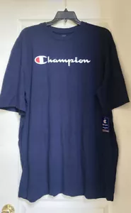 Champion Men’s Big & Tall Short Sleeve Logo T-Shirt Navy Size 2XT - Picture 1 of 6