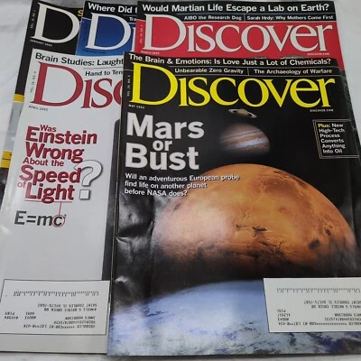 Lot Of (5) 2003 Discover Magazines January-May Foto 1 de 4