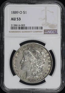 1889-O Morgan Dollar NGC AU-53 - Picture 1 of 2